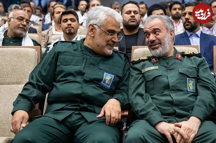 عکس؛ سفر در زمان؛ «دکتر طهرانچی، رئیس دانشگاه آزاد» در لباس سپاه؛ سال 98