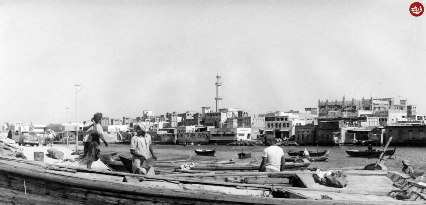 عکس؛ سفر به تاریخ؛ ظاهر «شهر دبی امارات» در 59 سال قبل؛ سال 1346