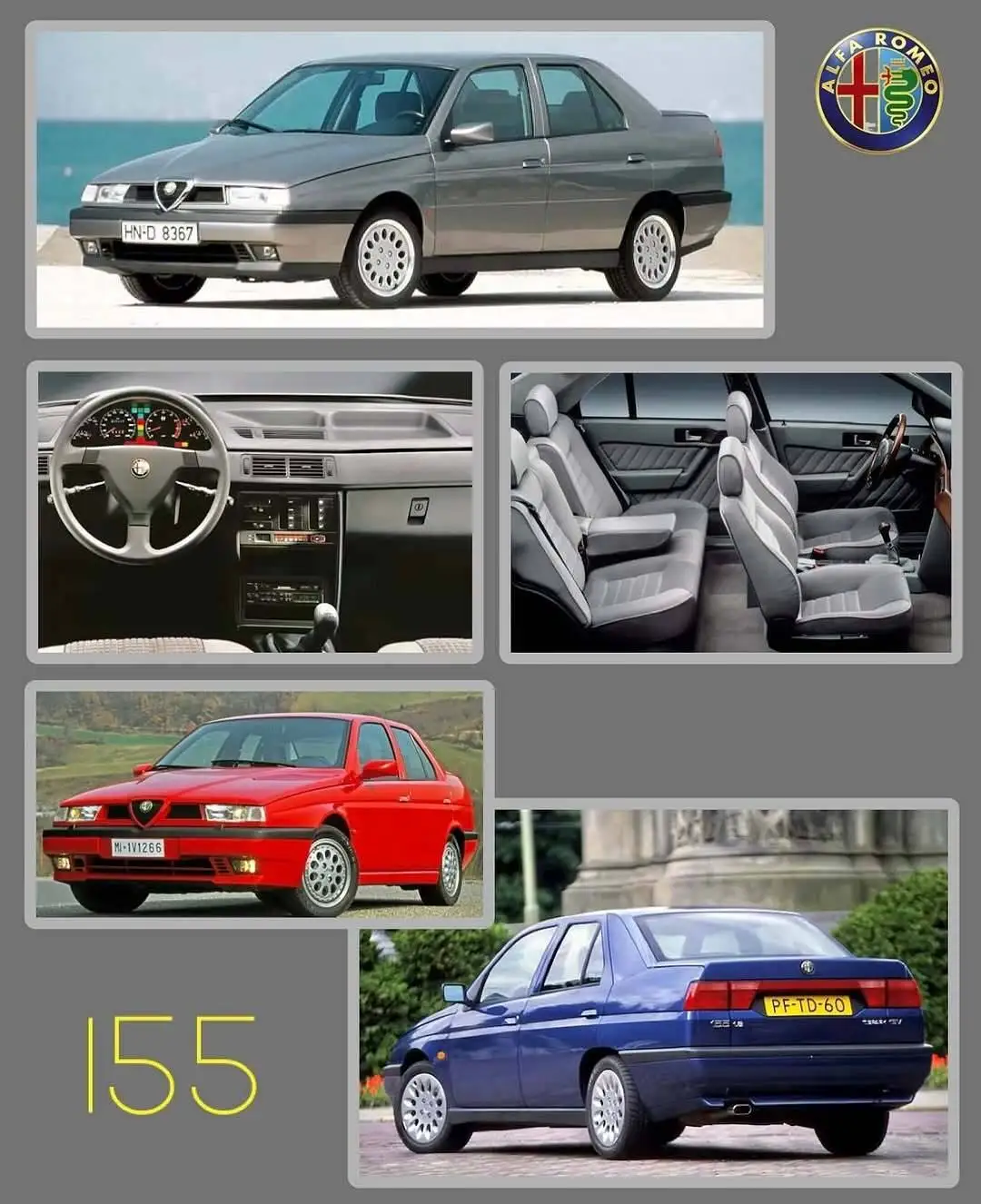 تصاویر؛ کدهای 155، 156 و 159 در آلفا رومئو چگونه تکامل یافتند