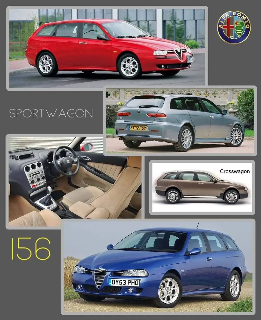 تصاویر؛ کدهای 155، 156 و 159 در آلفا رومئو چگونه تکامل یافتند