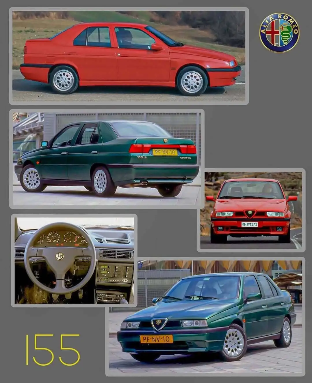 تصاویر؛ کدهای 155، 156 و 159 در آلفا رومئو چگونه تکامل یافتند