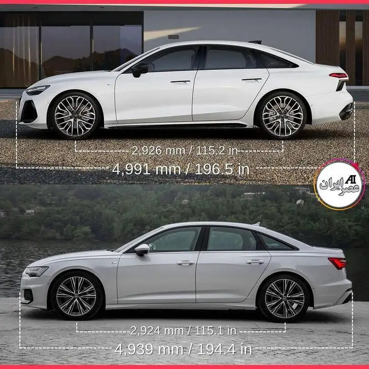 تصاویر؛ نسل ششم آئودی a6؛ یک اثر هنری آلمانی 