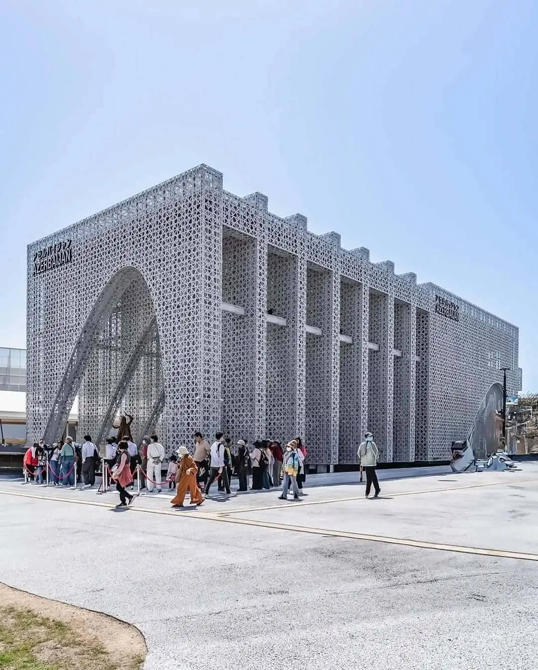 تصاویر؛ پاویون آذربایجان در اکسپو اوزاکا 2025: تلفیق هفت گنبد با معماری پارامتریک!
