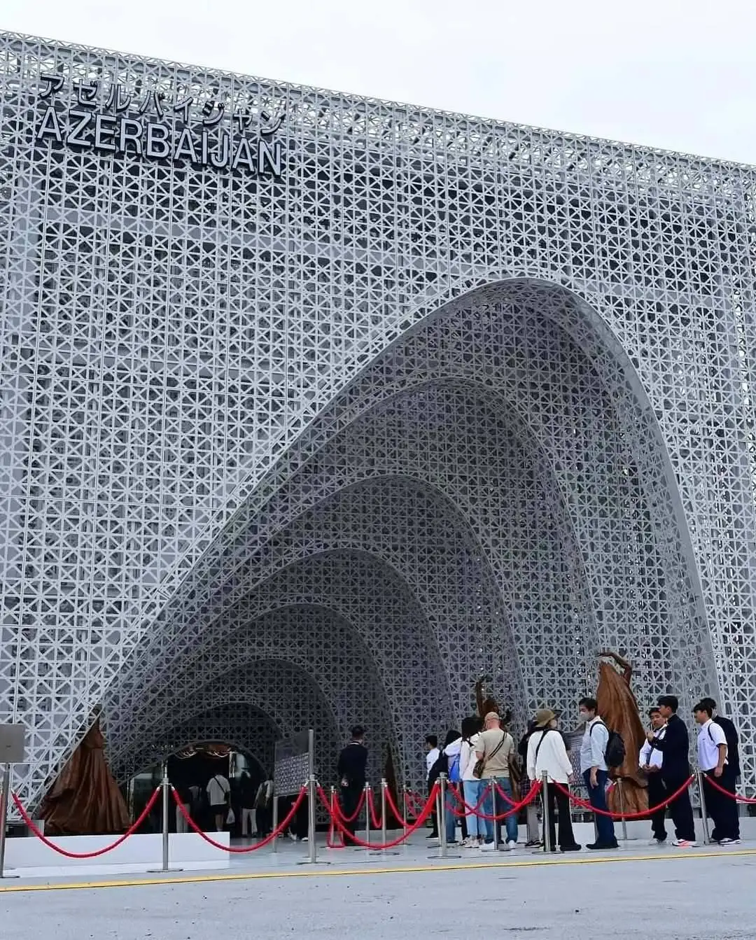 تصاویر؛ پاویون آذربایجان در اکسپو اوزاکا 2025: تلفیق هفت گنبد با معماری پارامتریک!