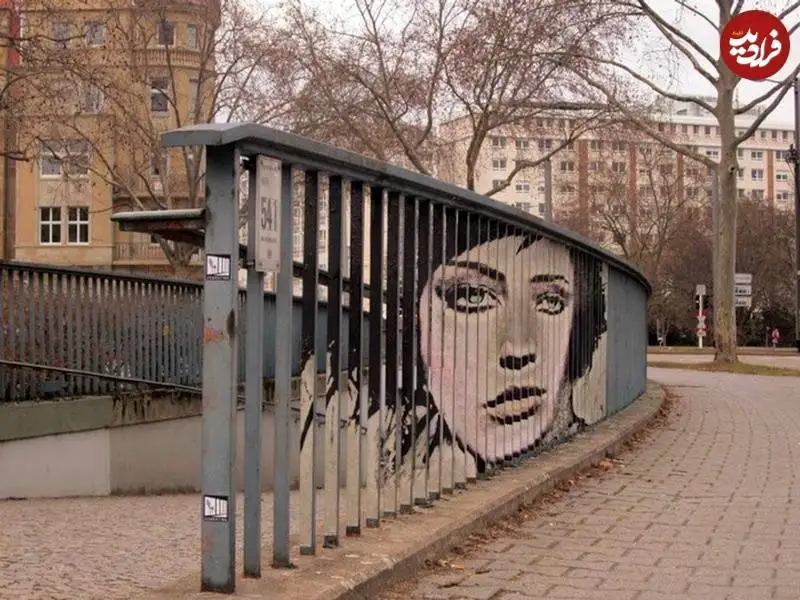 تصاویر؛ هنر خیابانی؛ شاهکارهای خلاقانه ای که میان «نرده ها» پنهان شده اند