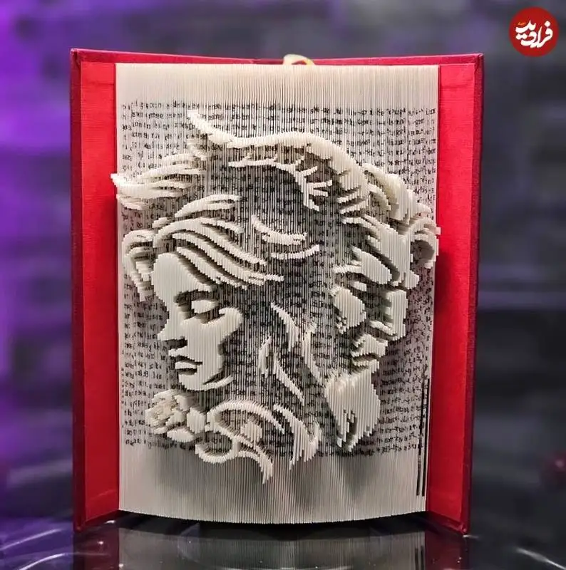 تصاویر؛ خلاقیت هنرمندانی که از «کتاب ها» آثار هنری خلق می کنند