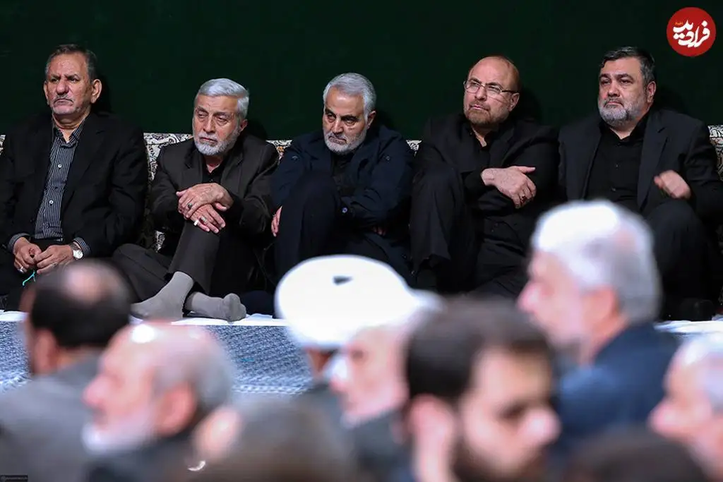 عکس؛ سفر در زمان؛ «سردار سلیمانی، قالیباف و جهانگیری» در بیت رهبری؛ دهه 90
