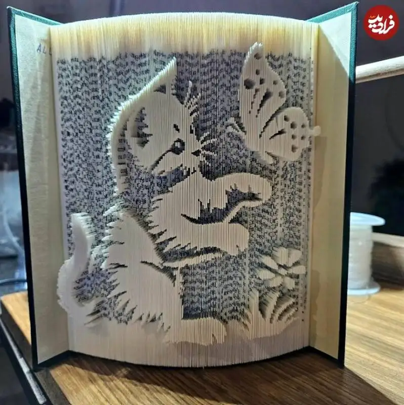 تصاویر؛ خلاقیت هنرمندانی که از «کتاب ها» آثار هنری خلق می کنند