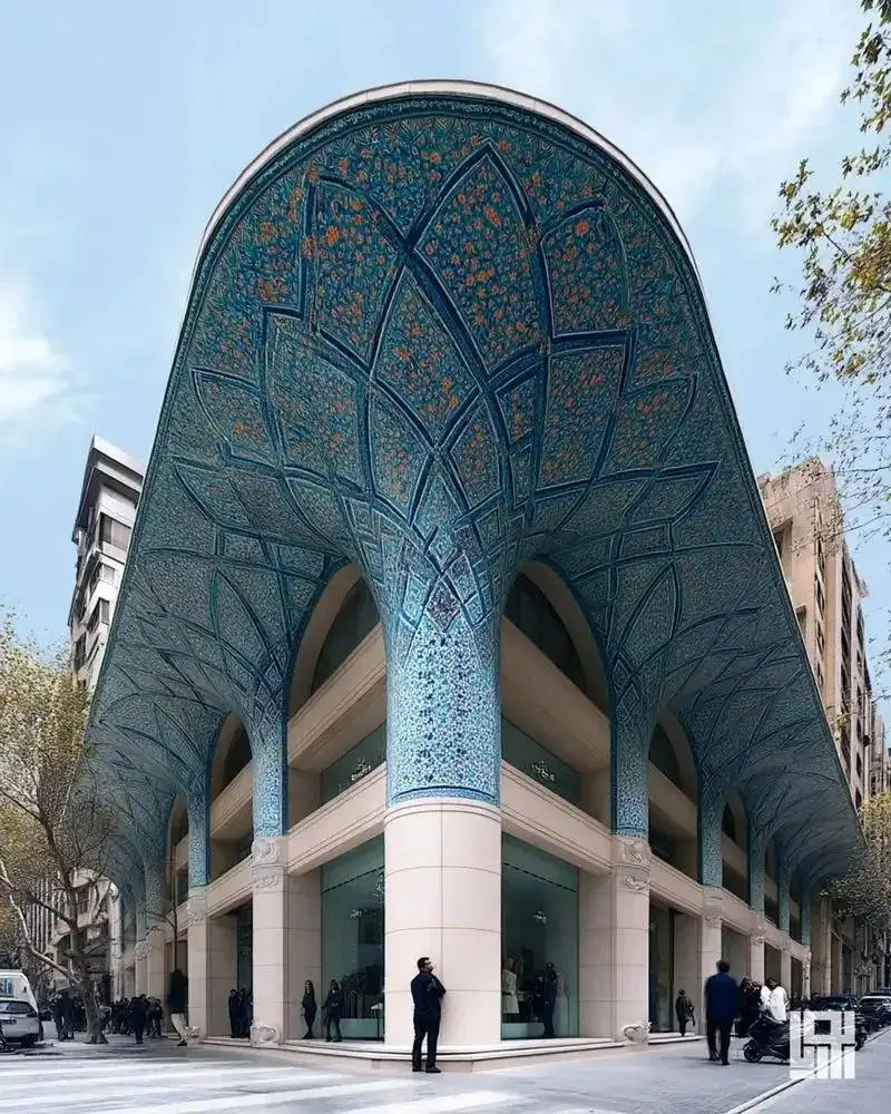 تصاویر؛ روح تهران در آغوش فیروزه؛ اثری نوین از معماری ایرانی