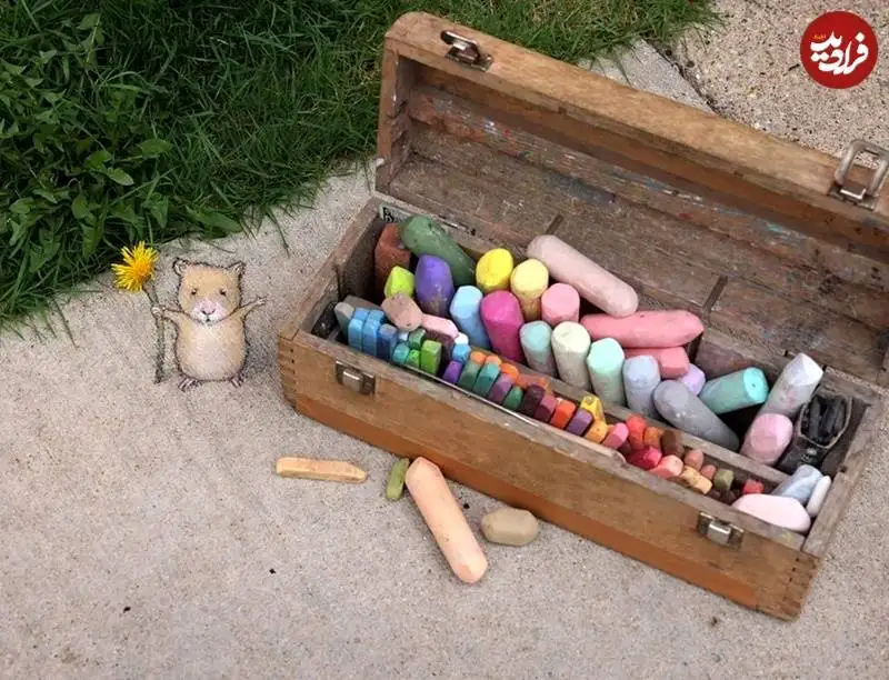 تصاویر؛ هنر خیابانی؛ تازه ترین شاهکارهای بامزۀ هنرمندی که موجودات خیالی را به خیابان می آورد