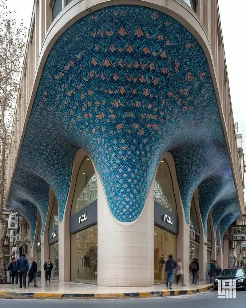 تصاویر؛ روح تهران در آغوش فیروزه؛ اثری نوین از معماری ایرانی