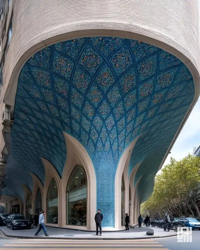 تصاویر؛ روح تهران در آغوش فیروزه؛ اثری نوین از معماری ایرانی