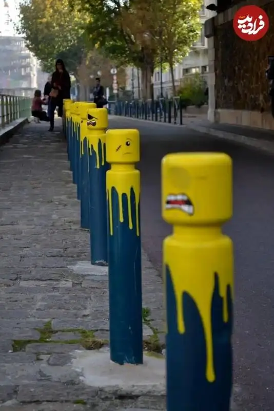 تصاویر؛ هنر خیابانی؛ خلاقیت هنرمند فرانسوی که جانوران «تک چشم» را به خیابان می آورد