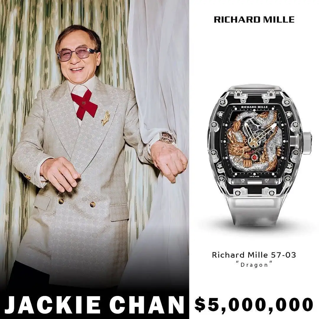 تصاویر؛ 8 ساعت جکی چان که بیش از 15 میلیون دلار ارزش دارند