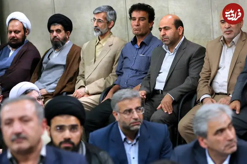 عکس؛ سفر به تاریخ؛ بازیگر نقش «مصعب بن زبیر» (مختارنامه) در بیت رهبری؛ سال 1395