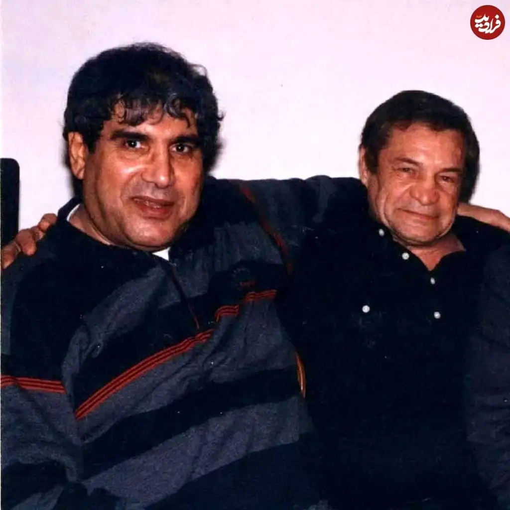 عکس؛ سفر در زمان؛ ژست صمیمی «نعمت الله آغاسی و بیک ایمانوردی»؛ دهه 60