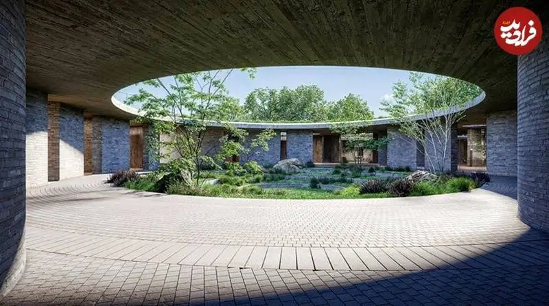 تصاویر؛ معماری خلاقانه «مدرسۀ دایره ای» در دل زمین آتشفشانی