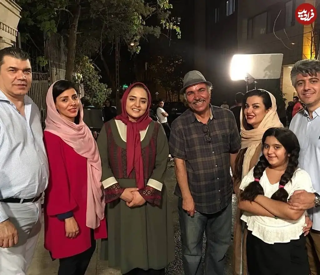 عکس؛ سفر در زمان؛ «ستایش، مهدی مظفری و غلومی» در پشت صحنه ستایش؛ سال 97
