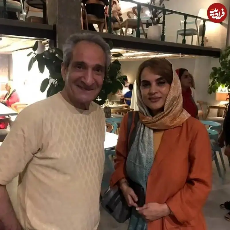 عکس؛ سفر زمان؛ «بیات و زنش» 20 سال بعد از سریال «خانه به دوش» در کنار هم