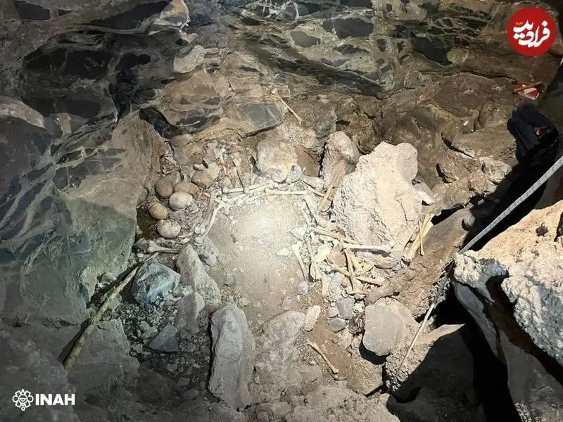کشف استخوان های 500 سالۀ انسان در غاری که به اعماق کوهستان راه دارد