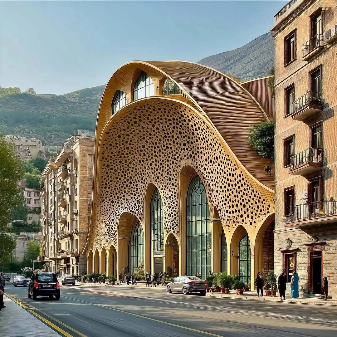 تصاویر؛ شاهکار معماری با الهام از کویر و هنر ایرانی