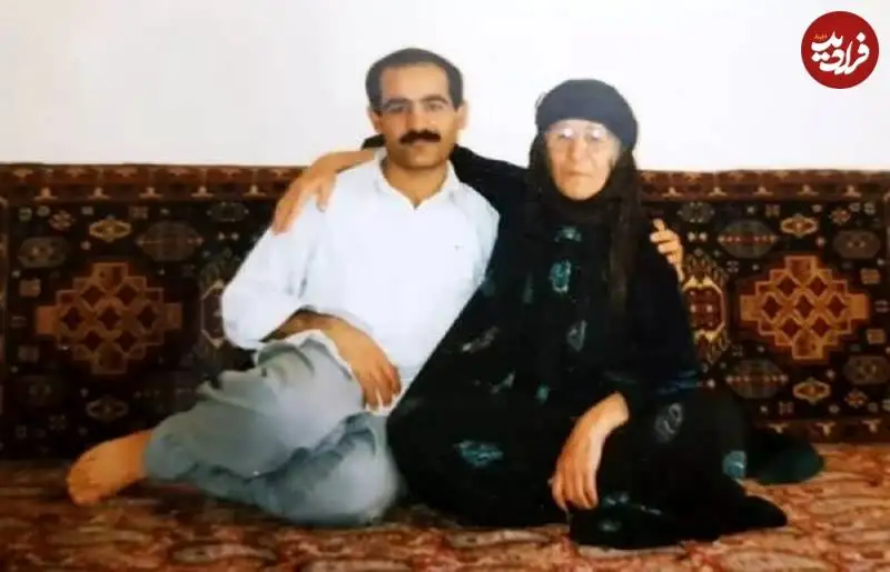 عکس؛ سفر زمان؛ «عزیز لاهوتی، مدیر پرورشگاه» (بچه مهندس) در جوانی در کنار مادرش