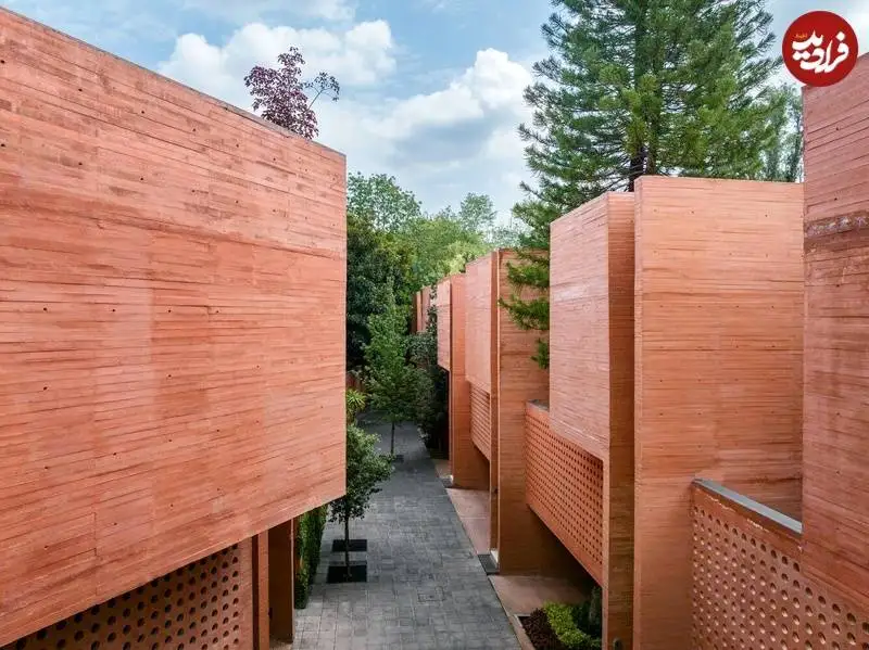 تصاویر؛ زیباترین ساختمان های مدرن که با «بتن قرمز» ساخته شده اند