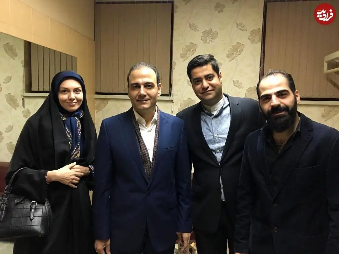 عکس؛ سفر در زمان؛ «آزاده نامداری و همسرش در کنار علیرضا قربانی»؛ سال 96