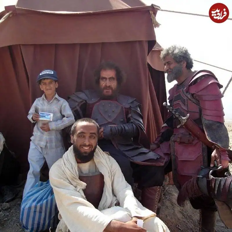عکس؛ سفر به تاریخ؛ «شرحبیل و غلام بچه اش» در پشت صحنه سریال «مختارنامه»