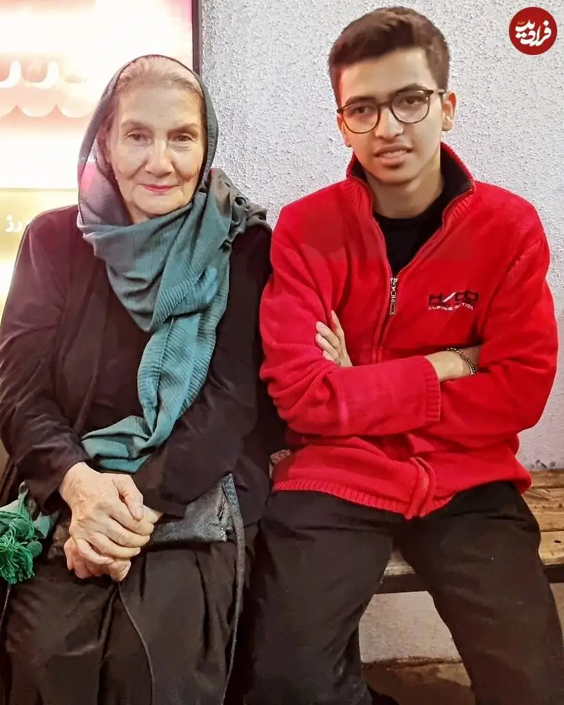 عکس؛ سفر در زمان؛ «مه لقا خانم» سریال نون خ بعد 7 سال در 78 سالگی