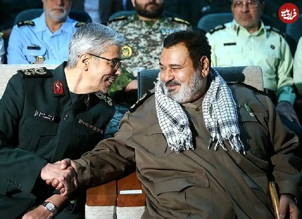 عکس؛ سفر در زمان؛ «سرلشکر باقری در حال خوش و بش با سرلشکر فیروزآبادی»؛ سال 95