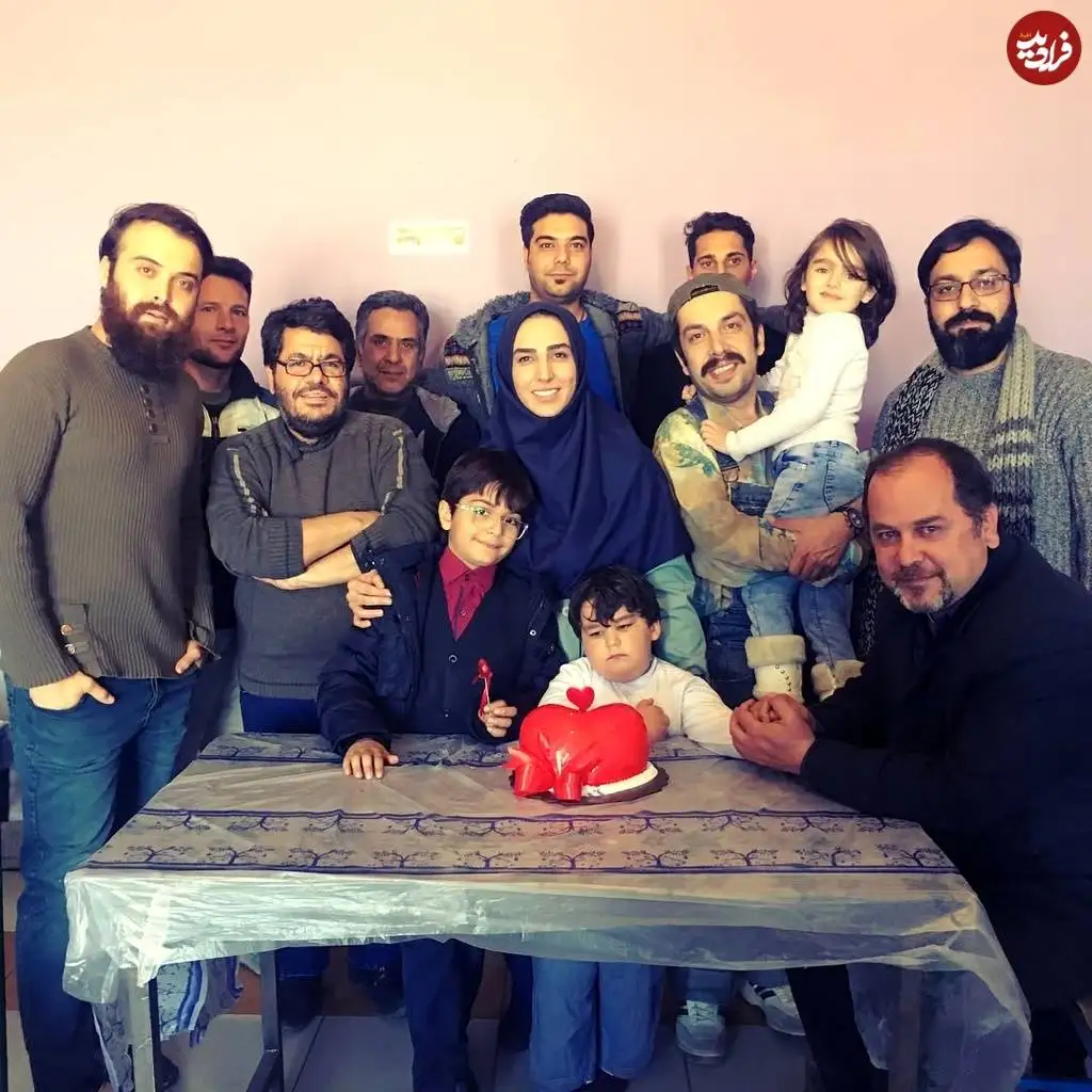عکس؛ سفر در زمان؛ «کریم، رسول، جواد و خاله زینب» در پشت صحنه سریال بچه مهندس 1؛ سال 97