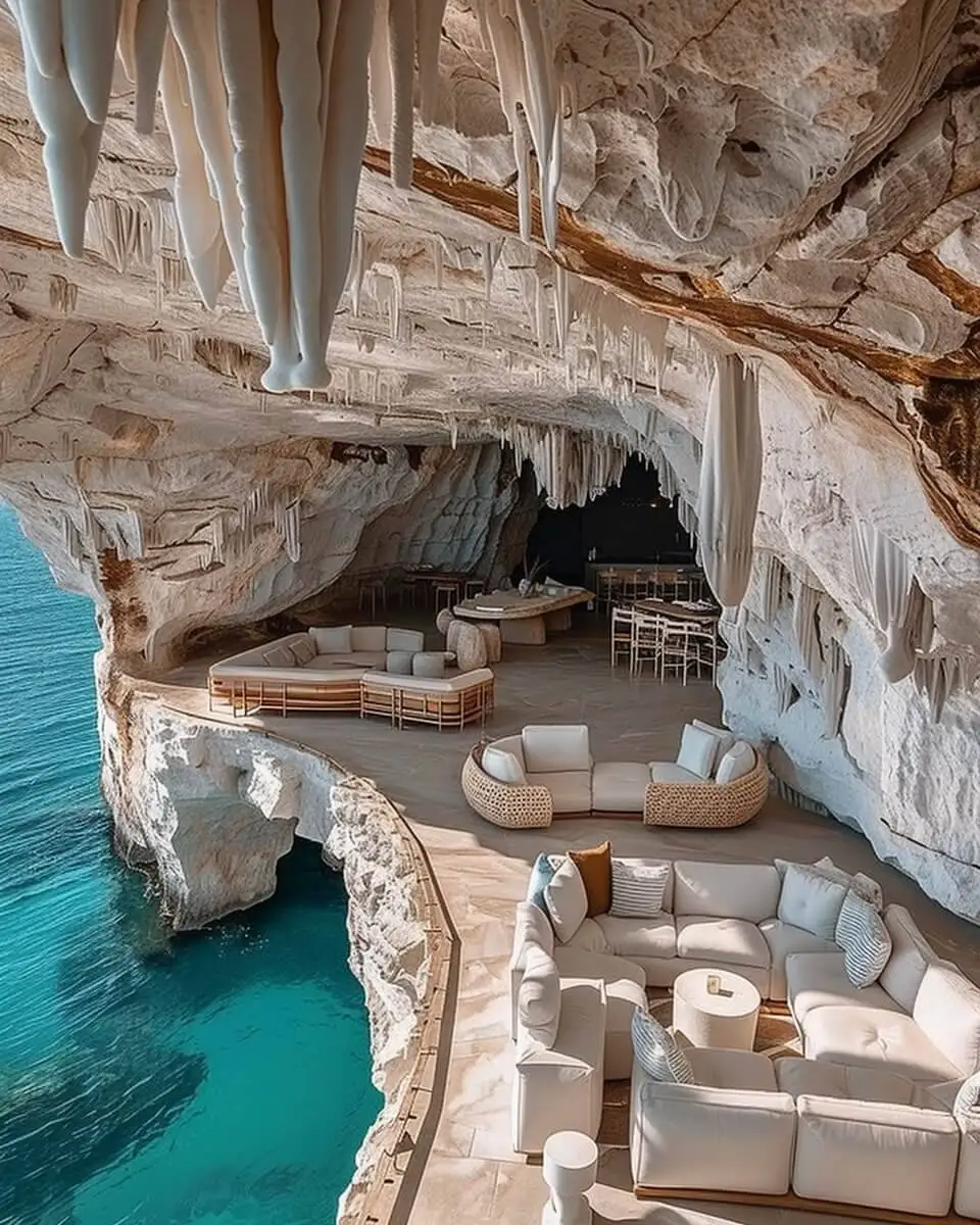 تصاویر؛ ویلا آفتاب کاپری؛ زیبایی های معماری با هوش مصنوعی در ایتالیا 