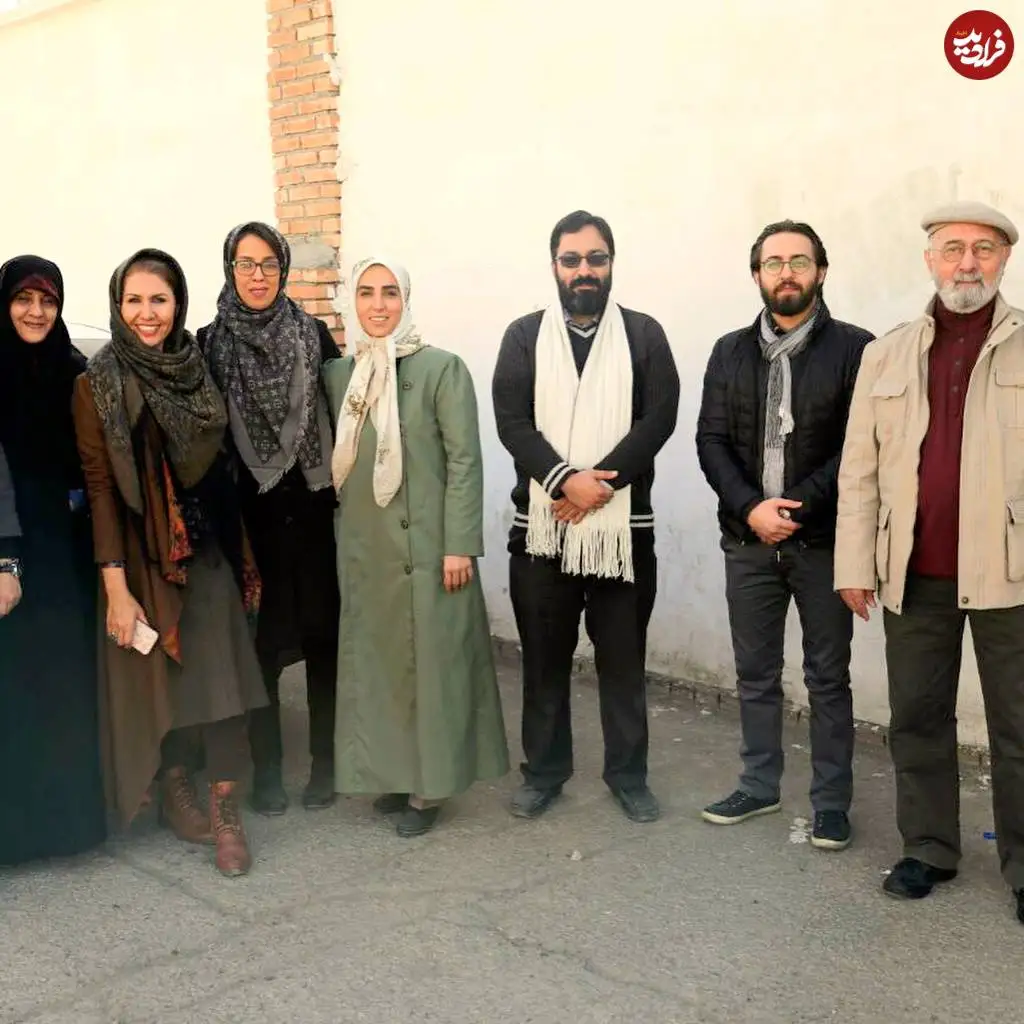 عکس؛ سفر در زمان؛ «بابا اسماعیل، خاله زینب و محمد» در پشت صحنه سریال بچه مهندس 1؛ سال 97