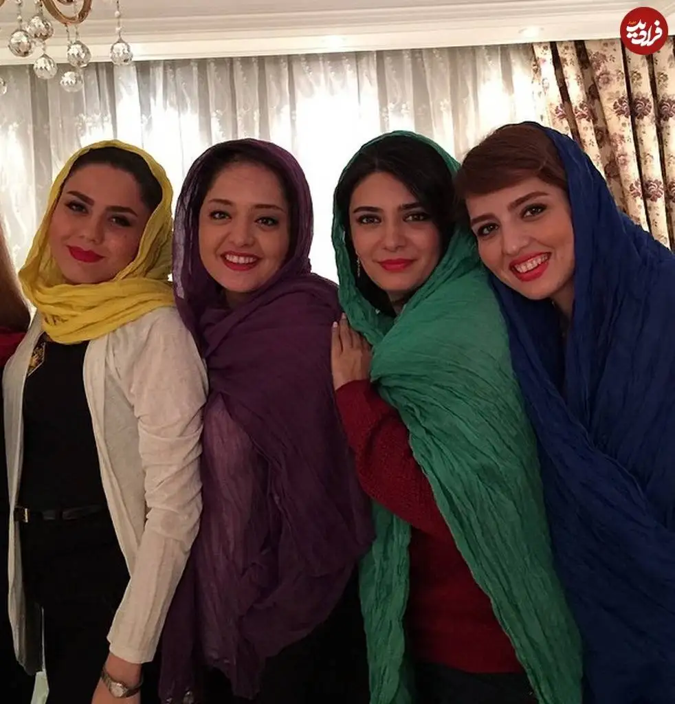 عکس؛ سفر در زمان؛ «بازیگر نقش ستایش در کنار باران سریال آوای باران»؛ سال 94