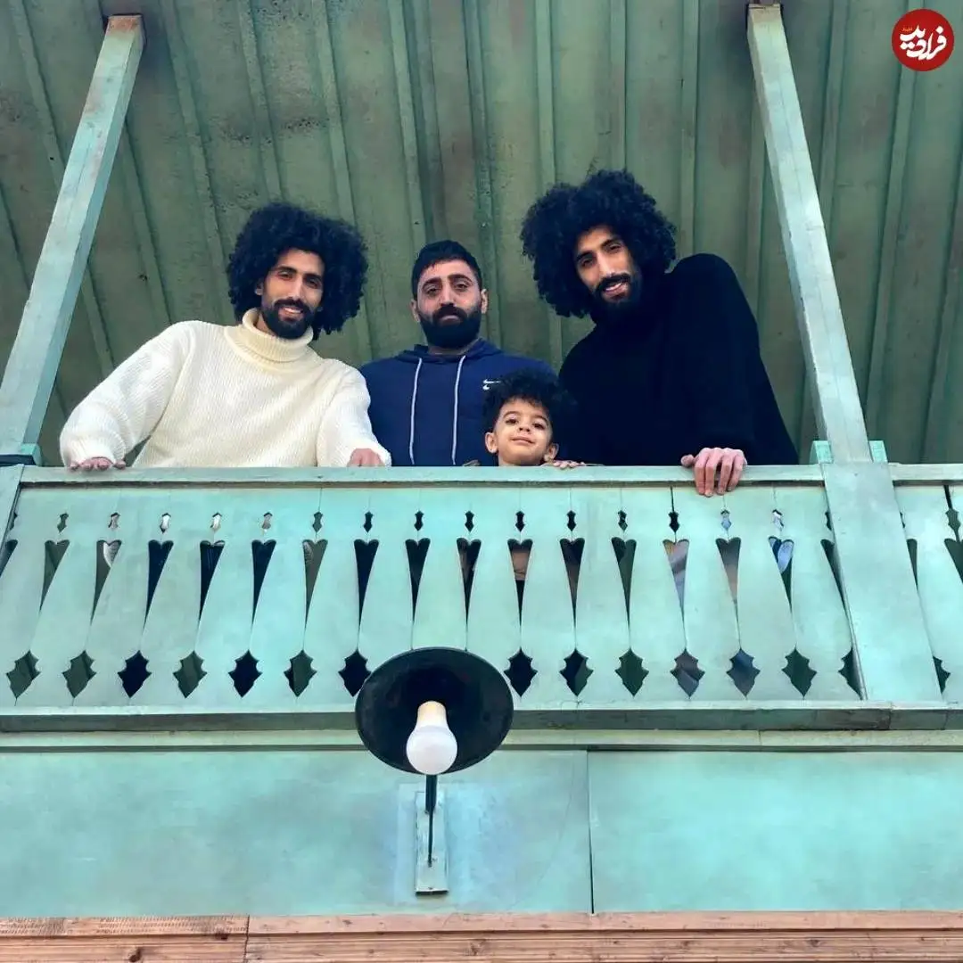 عکس؛ سفر در زمان؛ «سالار، رحمان و رحیم» در پشت صحنه سریال پایتخت 7؛ سال 1403