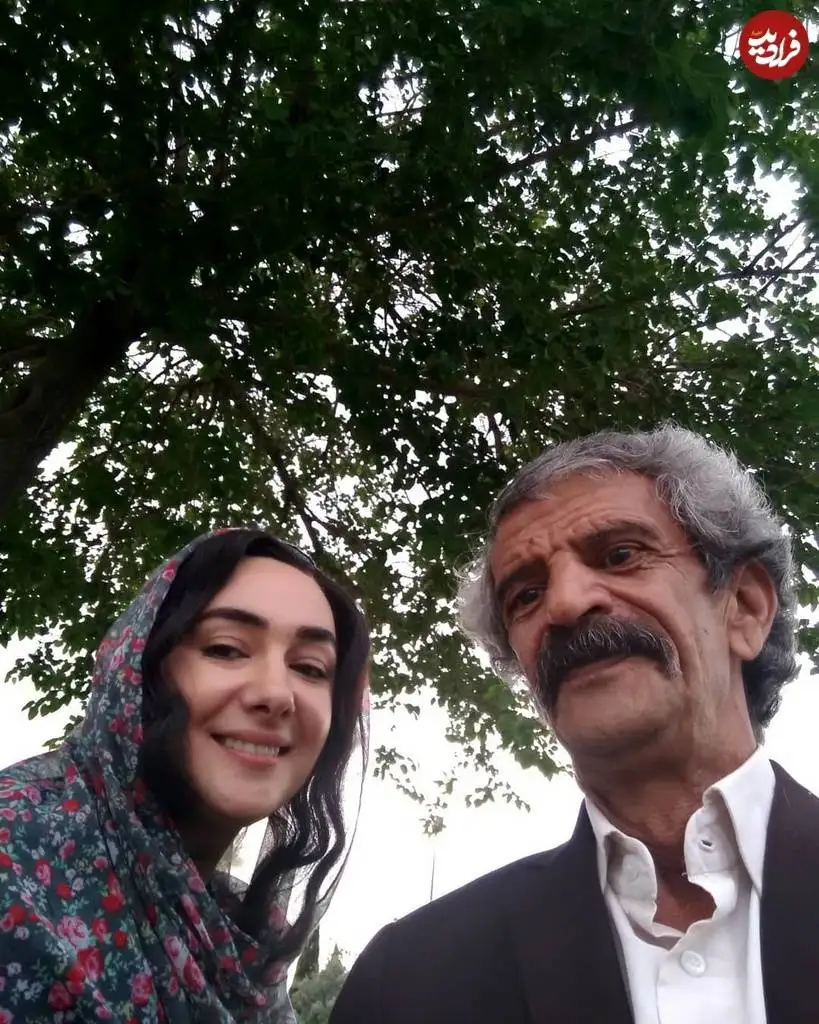 عکس؛ سفر در زمان؛ «اوس ناصر، صاحبکار جواد» سریال بچه مهندس 2 در کنار هانیه توسلی، سال 97