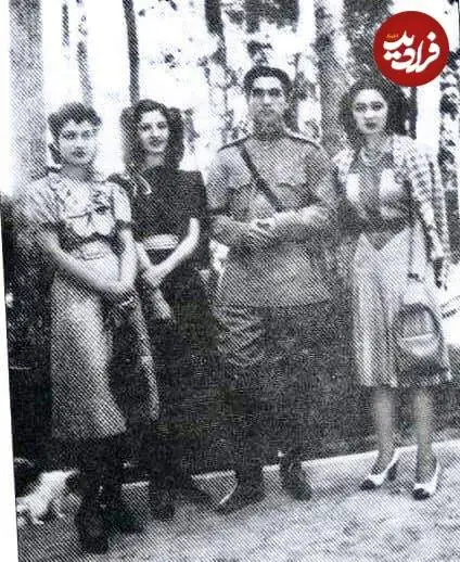 عکس؛ سفر در زمان؛ «فوزیه، ملکه مصری ایران در کنار محمدرضا، اشرف و شمس پهلوی»؛ سال 1318