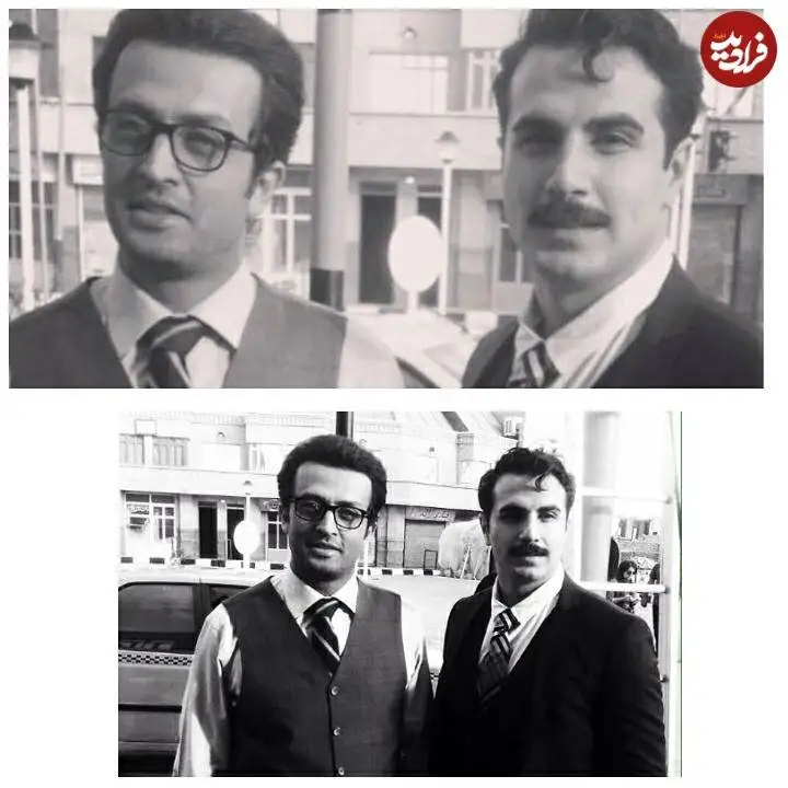 عکس؛ سفر در زمان؛ «ضیا کمیل» سریال طوبی در کنار مصطفی زمانی؛ سال 96