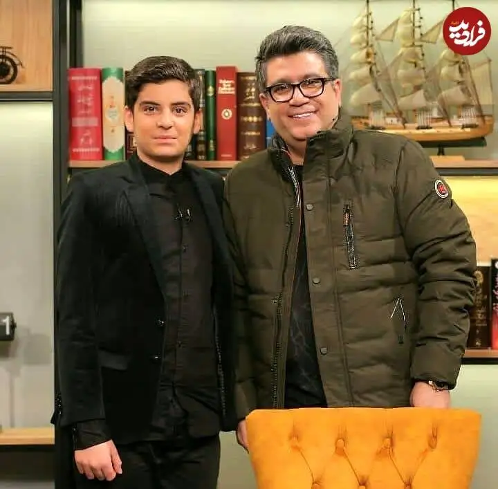 عکس؛ سفر در زمان؛ «جواد» سریال بچه مهندس 2 در کنار رضا رشیدپور؛ سال 97