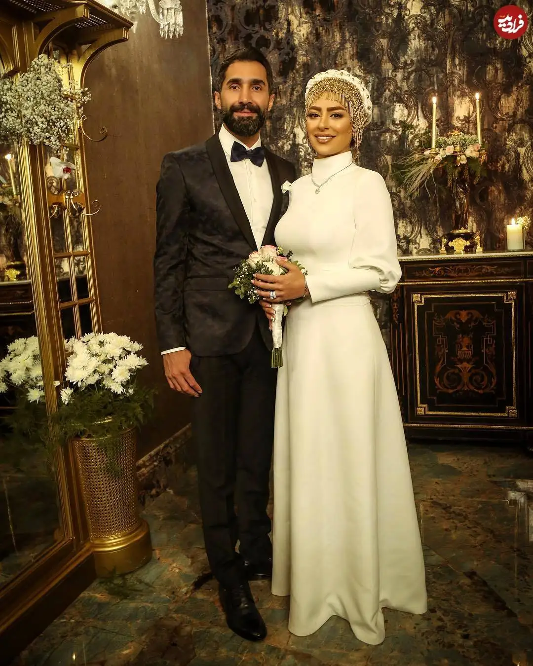 عکس؛ سفر در زمان؛ «مهتاب» سریال دلنوازان در مراسم عروسی اش؛ سال 97