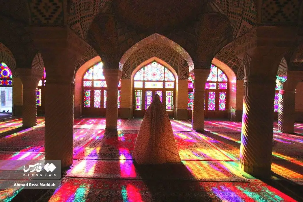تصاویر؛ مسجد صورتی شیراز کجاست ؟