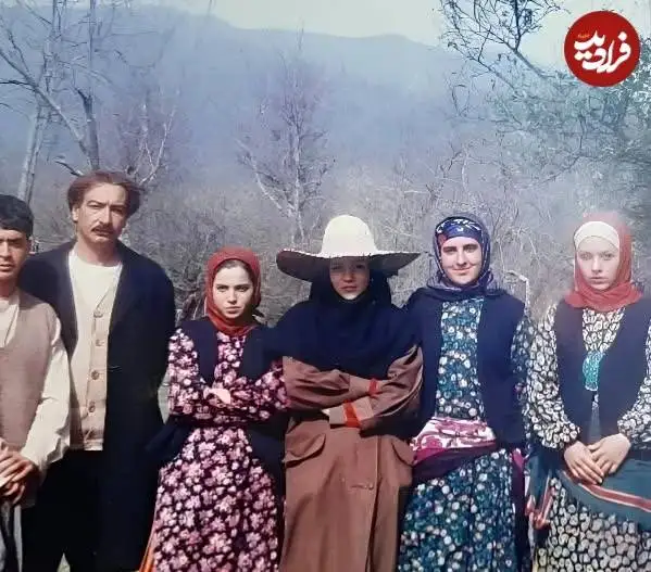 عکس؛ سفر در زمان؛ «ارباب، شیرین و خانم بس » در پشت صحنه سریال پس از باران؛ سال 1379