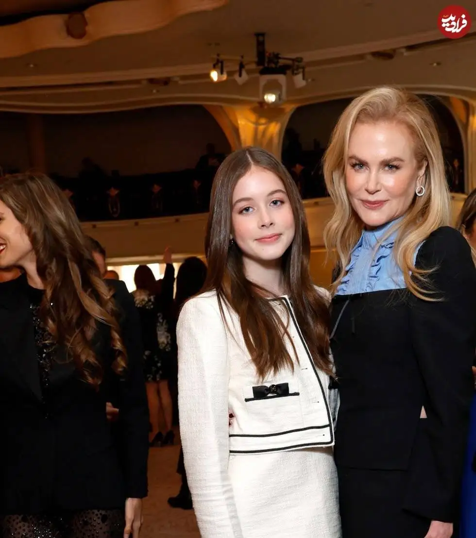 عکس؛ سفر در زمان؛ «نیکول کیدمن 57 ساله در کنار دختر 13 ساله اش»؛ سال 1403