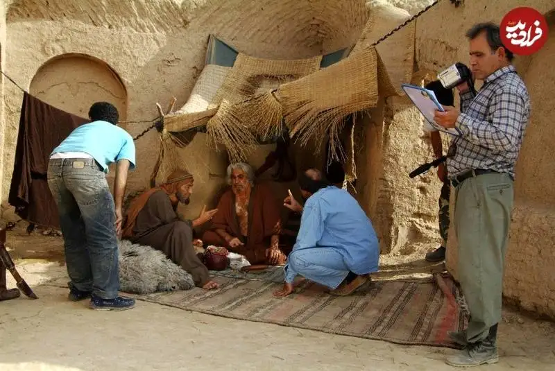 عکس؛ سفر به تاریخ؛ «شمر» در پشت صحنه سریال «مختارنامه» در کنار داوود میرباقری