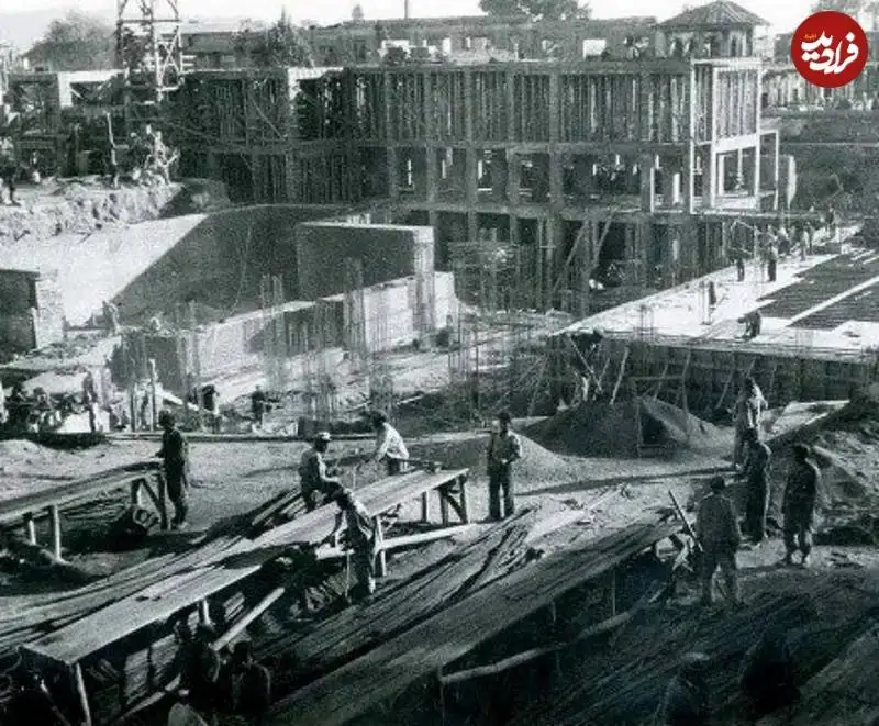 عکس؛ سفر به تاریخ؛ عملیات ساخت «دانشگاه تهران»؛ 91 سال قبل