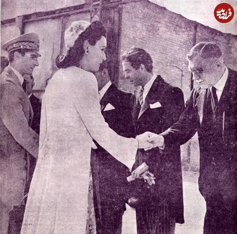 عکس؛ سفر به تاریخ؛ آخرین تصویر «فوزیه ملکه در کنار محمدرضا پهلوی»؛ سال 1324