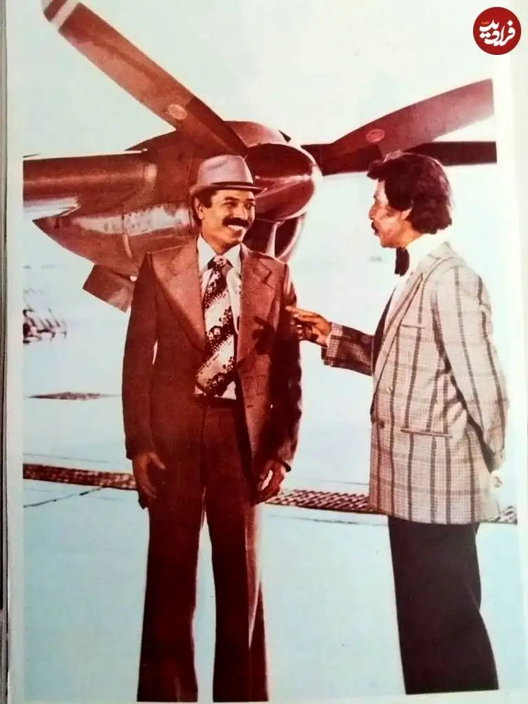 عکس؛ سفر در زمان؛ «داوود رشیدی در کنار علی نصیریان»؛ سال 1361