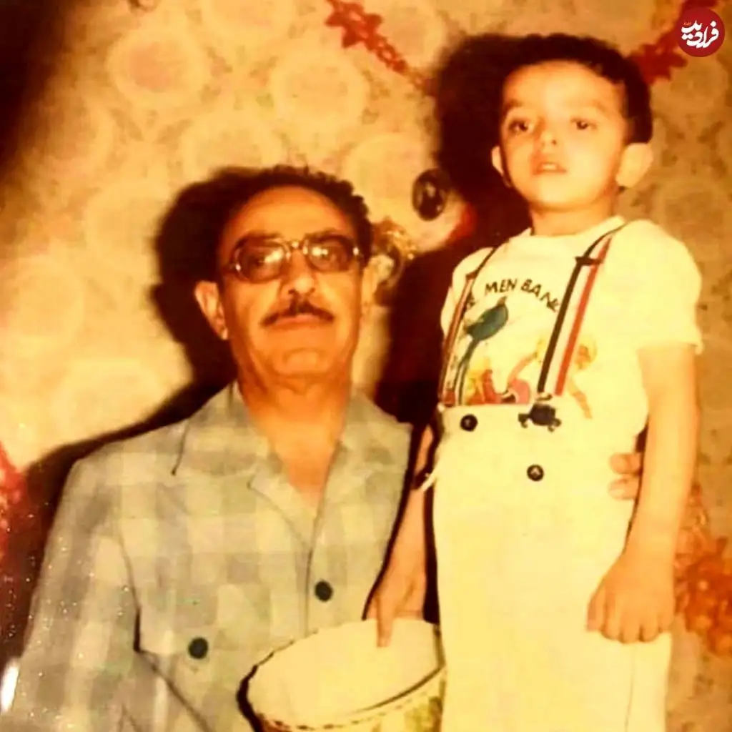 عکس؛ سفر در زمان؛ «یحیی» سریال بچه مهندس 2 در کودکی و در کنار پدرش؛ دهه 60
