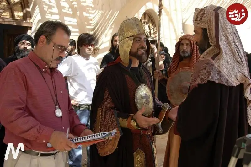 عکس| سفر به تاریخ؛ «مختار و عمر بن سعد» در پشت صحنه سریال «مختارنامه»